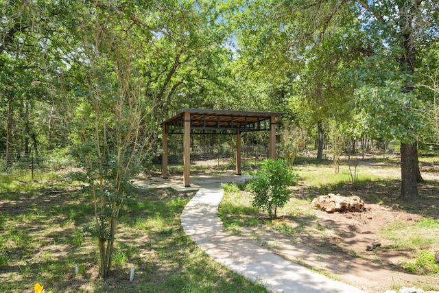 507 Arbors Cir, Elgin, TX 78621 - view of yard with a gazebo