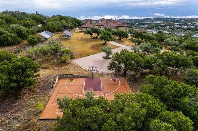 view of basketball court
