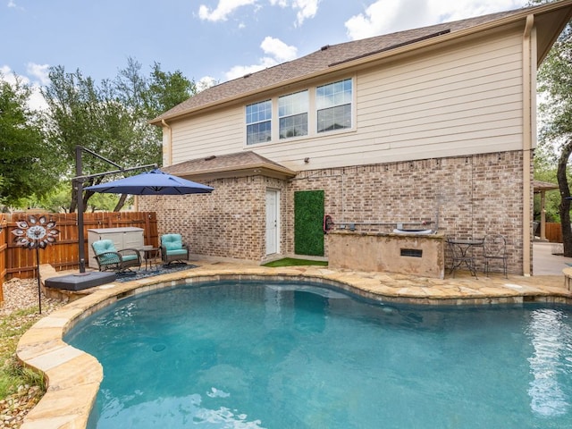 4525 Three Arrows Ct, Cedar Park, TX 78613 - view of swimming pool featuring a patio area