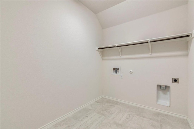 13305 Henneman Dr, Pflugerville, TX 78660 - washroom featuring laundry area, electric dryer hookup, hookup for a gas dryer, washer hookup, and baseboards