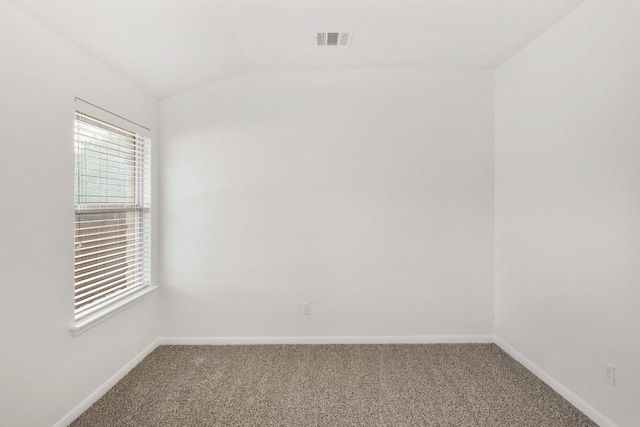 155 San Miniato St, Georgetown, TX 78628 - carpeted spare room featuring baseboards and vaulted ceiling