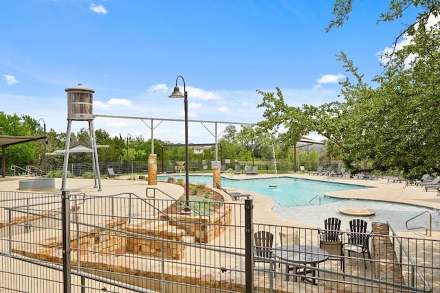155 San Miniato St, Georgetown, TX 78628 - community pool with a patio