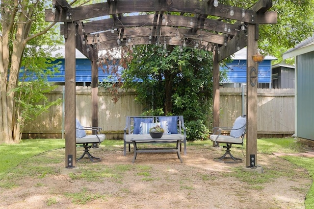 5707 Ave G, Austin, TX 78752 - view of patio with a pergola