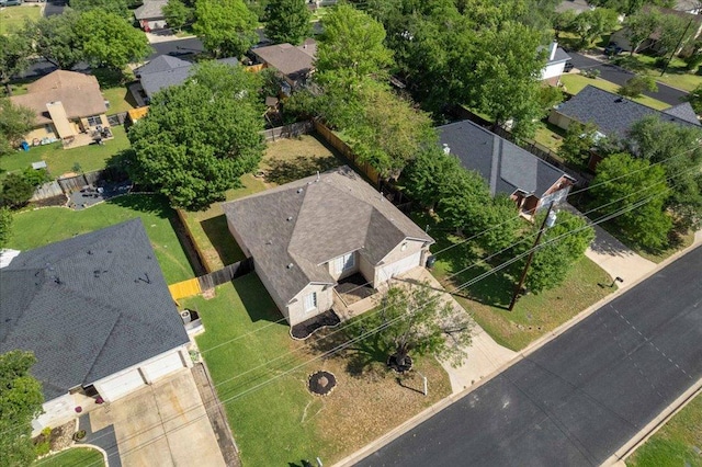 bird's eye view featuring a residential view