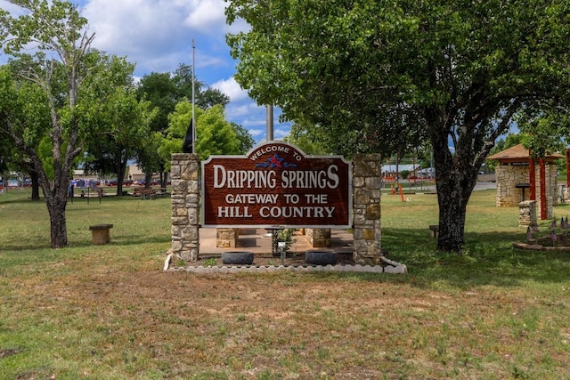 320 Creek Rd Unit 202, Dripping Springs, TX 78620 - community / neighborhood sign with a lawn
