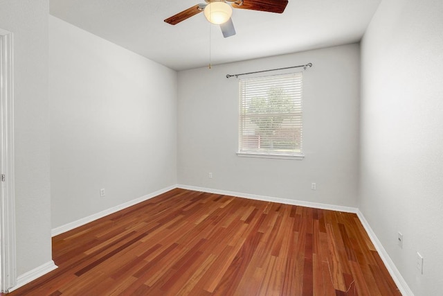 11100 Alison Parke Trl, Austin, TX 78750 - unfurnished room featuring wood finished floors, a ceiling fan, and baseboards