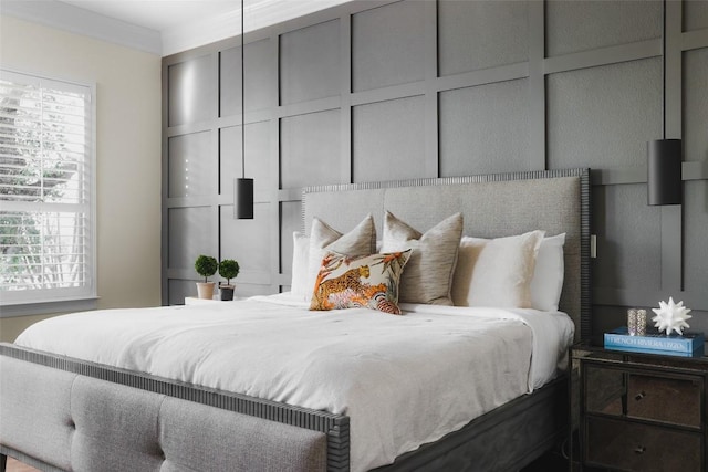 bedroom with multiple windows