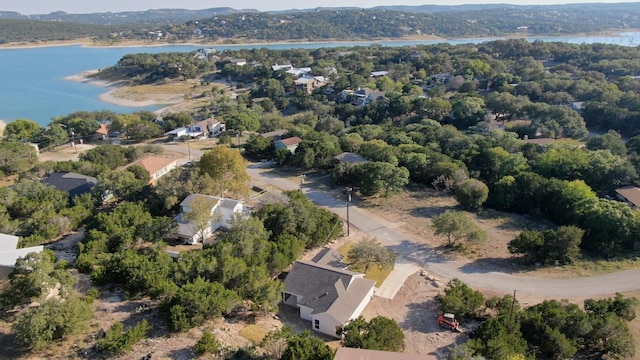725 Winding Vw, New Braunfels, TX 78132 - drone / aerial view with a water view