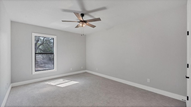 725 Winding Vw, New Braunfels, TX 78132 - empty room with baseboards, a ceiling fan, and carpet floors