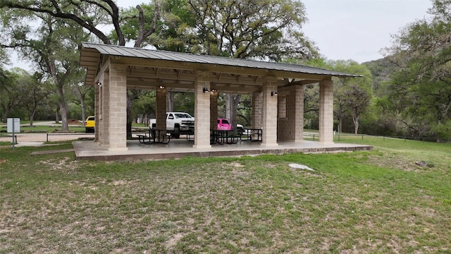 725 Winding Vw, New Braunfels, TX 78132 - view of community with fence, a gazebo, and a yard