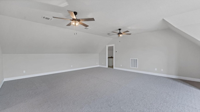 725 Winding Vw, New Braunfels, TX 78132 - bonus room with visible vents, ceiling fan, and lofted ceiling