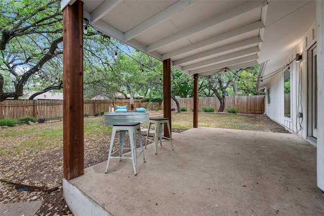 7310 Broken Arrow Ln, Austin, TX 78745 - view of patio / terrace featuring a fenced backyard