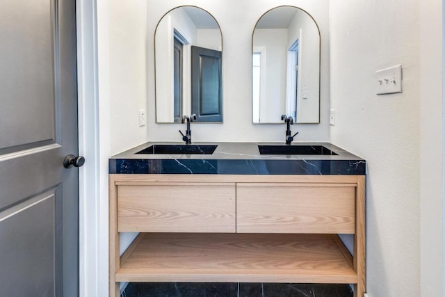 7901 Keswick Dr, Austin, TX 78745 - full bathroom with double vanity