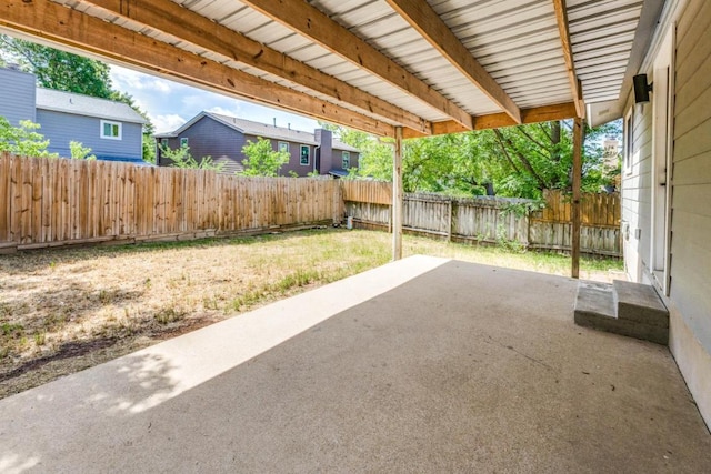 7901 Keswick Dr, Austin, TX 78745 - fenced backyard featuring a patio