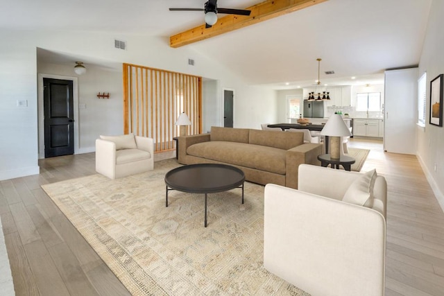 7901 Keswick Dr, Austin, TX 78745 - living area with ceiling fan, light wood-style floors, and recessed lighting