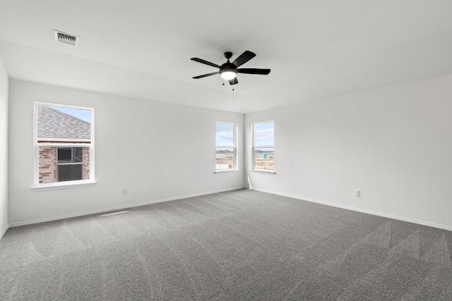 3756 Liberi Ln, Round Rock, TX 78665 - carpeted empty room with ceiling fan and baseboards