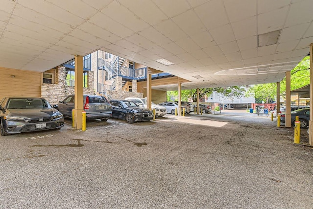 view of car parking