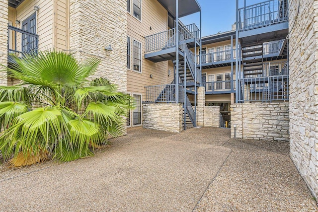 exterior space with stairway