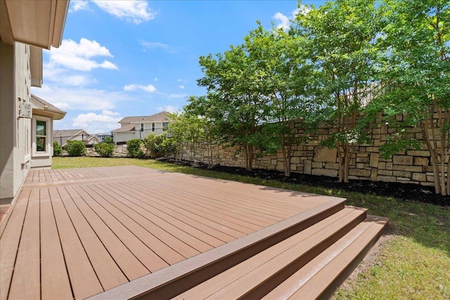 4211 Front Range Ln, Austin, TX 78732 - deck featuring a fenced backyard