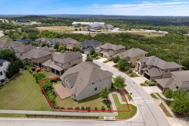 4211 Front Range Ln, Austin, TX 78732 - drone / aerial view with a residential view