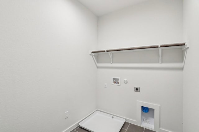 laundry room featuring electric dryer hookup, hookup for a washing machine, gas dryer hookup, and laundry area