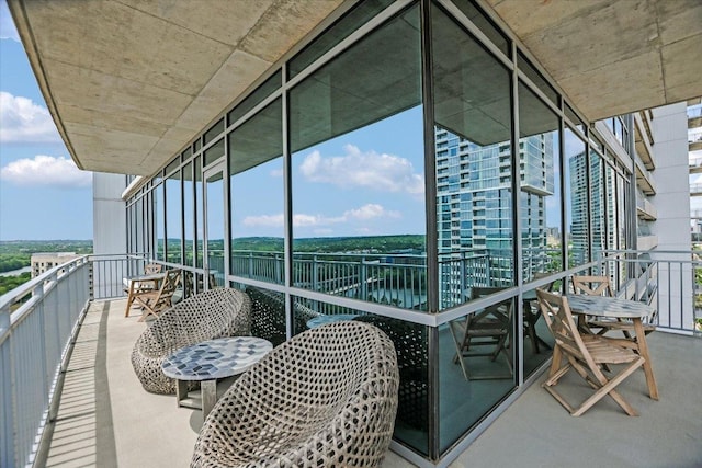 view of balcony