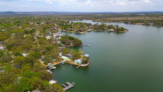 1833 Highland Dr, Marble Falls, TX 78654 - bird's eye view with a water view