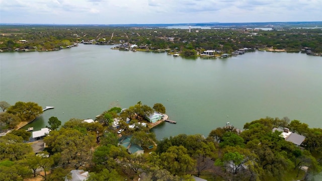 1833 Highland Dr, Marble Falls, TX 78654 - aerial view with a water view
