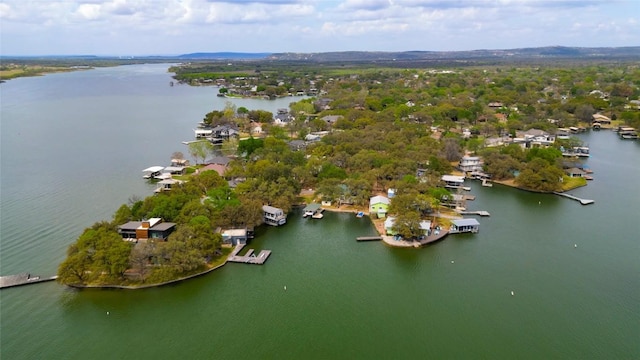 1833 Highland Dr, Marble Falls, TX 78654 - aerial view featuring a water view
