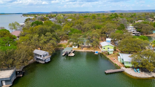 1833 Highland Dr, Marble Falls, TX 78654 - bird's eye view with a water view