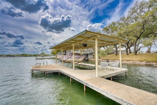 1833 Highland Dr, Marble Falls, TX 78654 - dock area featuring a water view