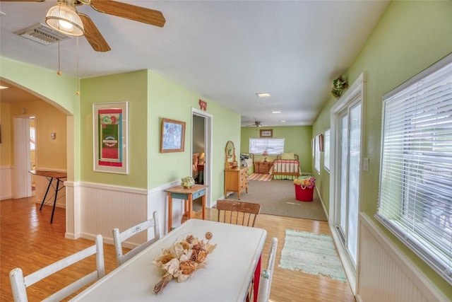 1833 Highland Dr, Marble Falls, TX 78654 - interior space featuring arched walkways and visible vents