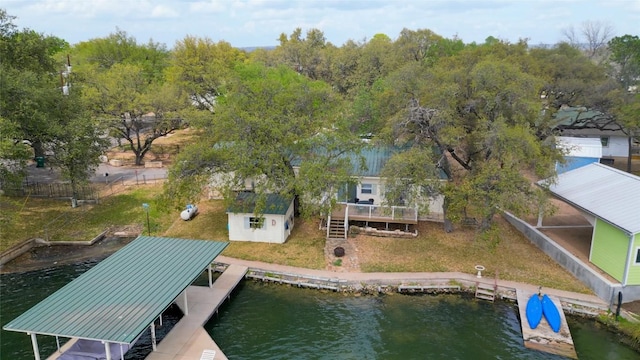 1833 Highland Dr, Marble Falls, TX 78654 - aerial view with a water view