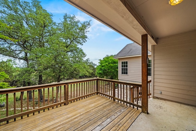 view of deck