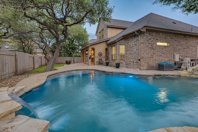 2600 Dalea St, Round Rock, TX 78681 - view of swimming pool with a fenced backyard, a patio area, and a fenced in pool