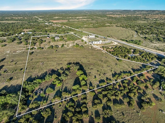 101 Durango Dr, Johnson City, TX 78636 - bird's eye view featuring a rural view