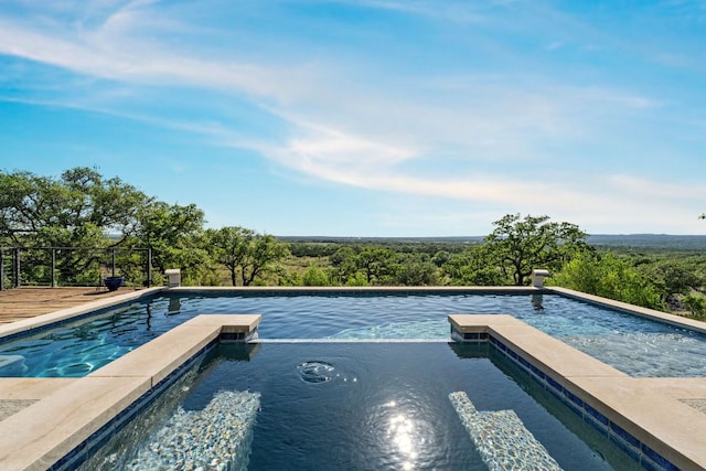 101 Durango Dr, Johnson City, TX 78636 - view of swimming pool featuring a pool with connected hot tub