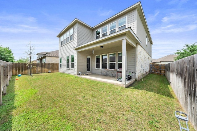 3750 E Palm Valley Blvd Unit 98, Round Rock, TX 78665 - back of property with a patio and a fenced backyard