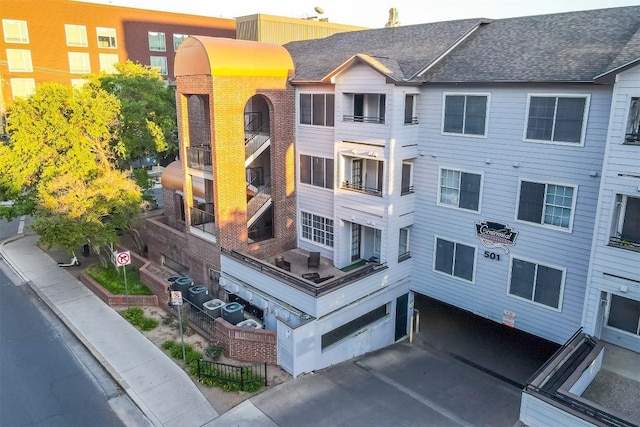 view of property with cooling unit