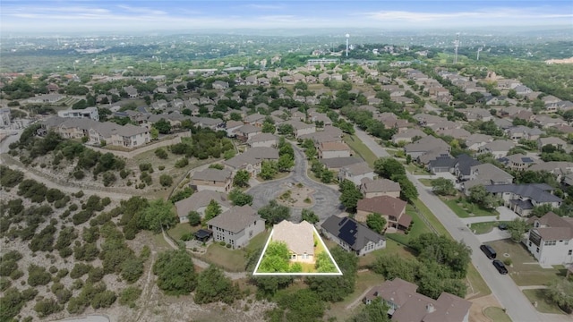 bird's eye view featuring a residential view