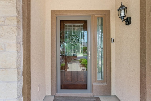 104 Emory Peak Trl, Georgetown, TX 78633 - entrance to property with stucco siding