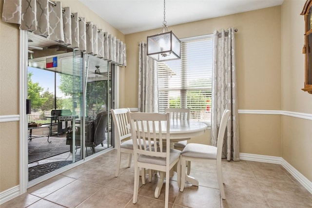 104 Emory Peak Trl, Georgetown, TX 78633 - dining room featuring light tile patterned floors and an office area