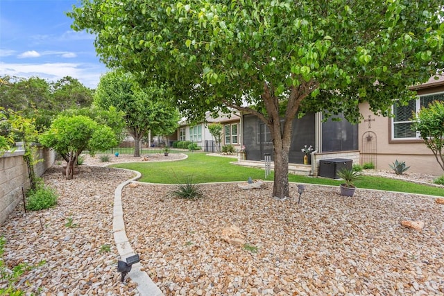 104 Emory Peak Trl, Georgetown, TX 78633 - view of yard with a sunroom