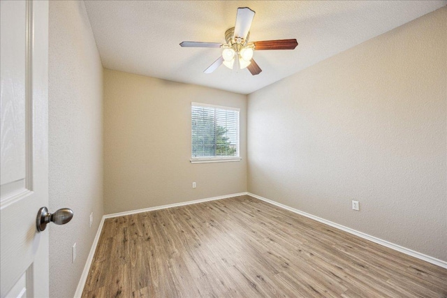 4108 Whitecrest Cv, Round Rock, TX 78681 - empty room featuring light wood-style floors and a ceiling fan
