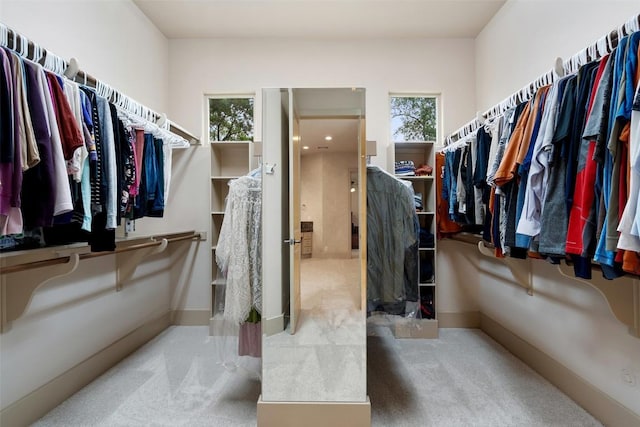 7800 Aspen Highlands Dr, Austin, TX 78746 - walk in closet featuring carpet flooring