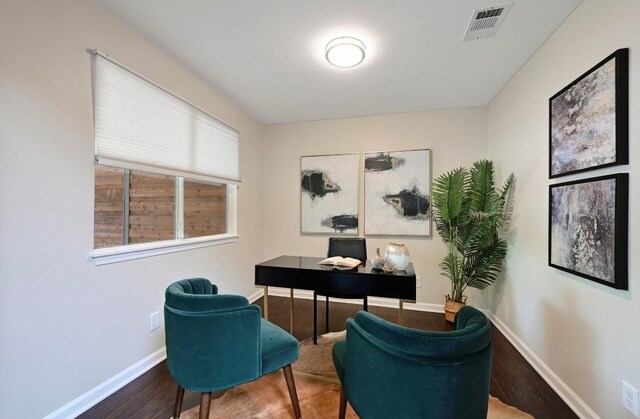 2115 Ann Arbor Ave Unit B, Austin, TX 78704 - office with wood finished floors and baseboards