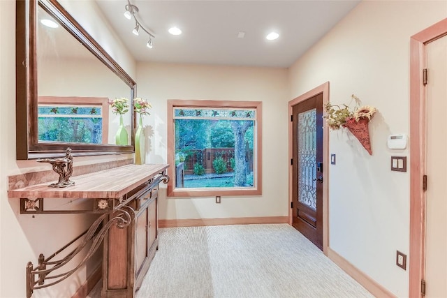611 N Cuernavaca Dr Unit 301, Austin, TX 78733 - bathroom featuring healthy amount of natural light and recessed lighting