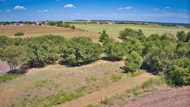 bird's eye view featuring a rural view