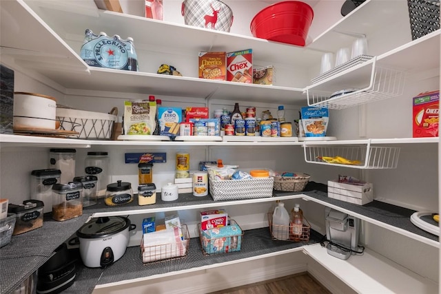 view of pantry