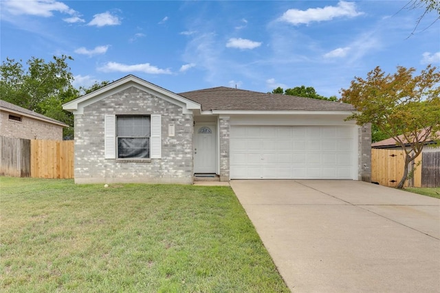 2009 Barnett Dr, Cedar Park, TX 78613 - single story home featuring concrete driveway, a garage, and brick siding